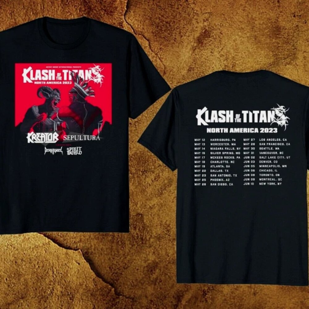 Kreator & Sepultura - Klash of the Titans North America 2023 Tour T-shirt  253